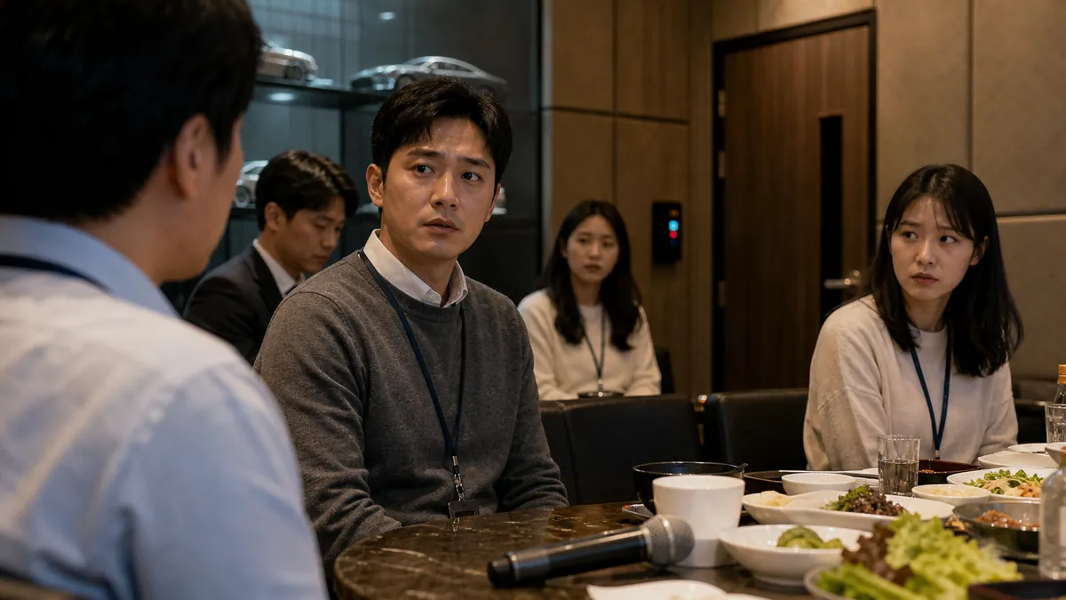 회식 중 업무상위력추행 혐의와 보호·감독 관계 부재를 다툰 사건